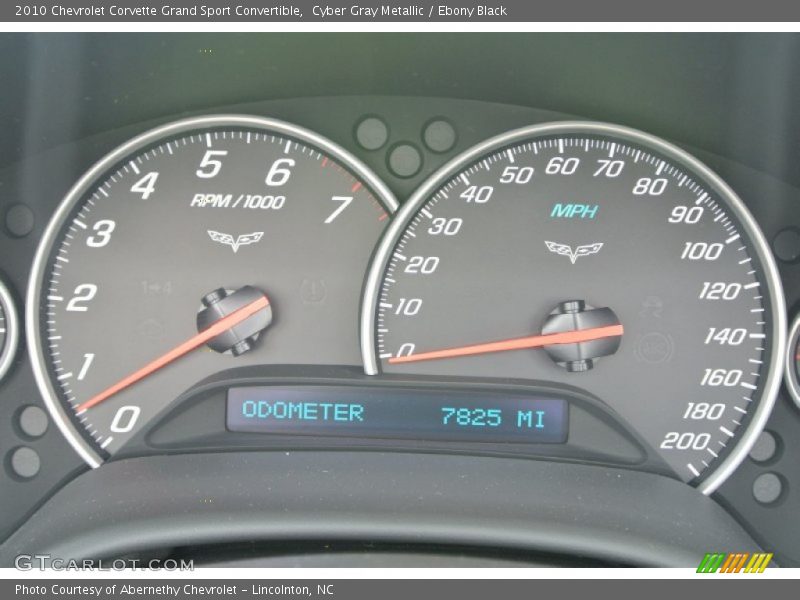 Cyber Gray Metallic / Ebony Black 2010 Chevrolet Corvette Grand Sport Convertible