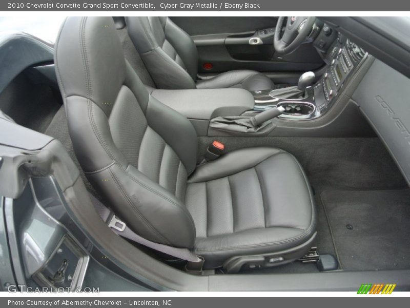 Cyber Gray Metallic / Ebony Black 2010 Chevrolet Corvette Grand Sport Convertible