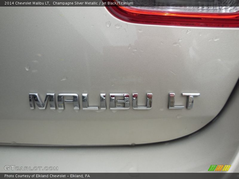 Champagne Silver Metallic / Jet Black/Titanium 2014 Chevrolet Malibu LT