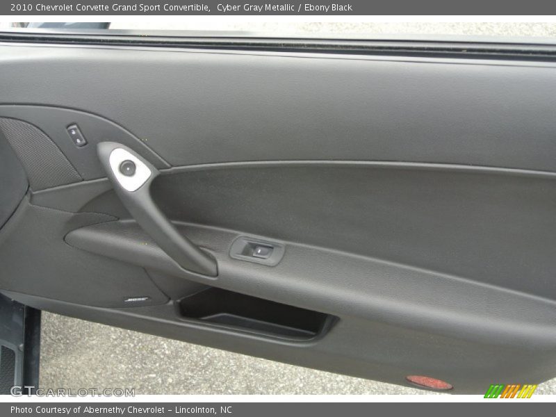 Cyber Gray Metallic / Ebony Black 2010 Chevrolet Corvette Grand Sport Convertible
