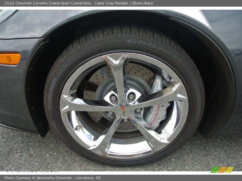 Cyber Gray Metallic / Ebony Black 2010 Chevrolet Corvette Grand Sport Convertible