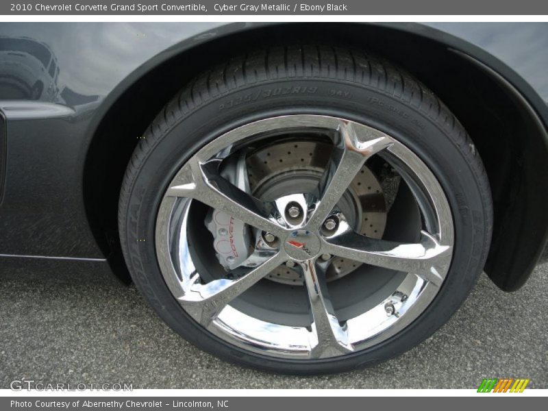 Cyber Gray Metallic / Ebony Black 2010 Chevrolet Corvette Grand Sport Convertible