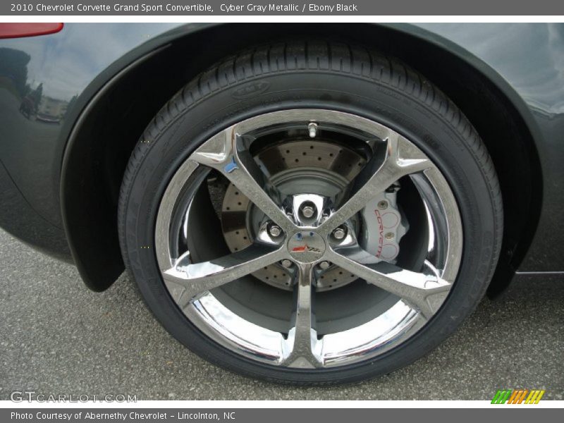 Cyber Gray Metallic / Ebony Black 2010 Chevrolet Corvette Grand Sport Convertible