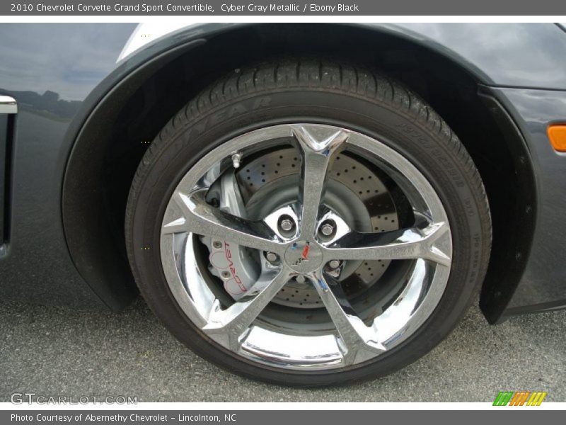 Cyber Gray Metallic / Ebony Black 2010 Chevrolet Corvette Grand Sport Convertible