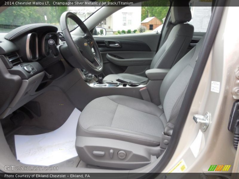 Champagne Silver Metallic / Jet Black/Titanium 2014 Chevrolet Malibu LT