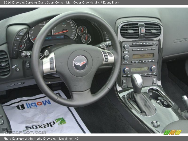 Cyber Gray Metallic / Ebony Black 2010 Chevrolet Corvette Grand Sport Convertible