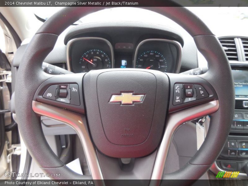 Champagne Silver Metallic / Jet Black/Titanium 2014 Chevrolet Malibu LT