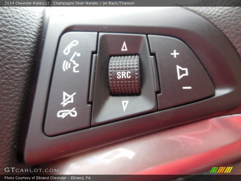Champagne Silver Metallic / Jet Black/Titanium 2014 Chevrolet Malibu LT