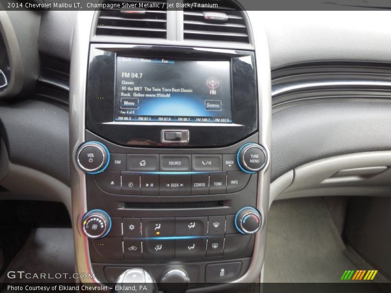 Champagne Silver Metallic / Jet Black/Titanium 2014 Chevrolet Malibu LT