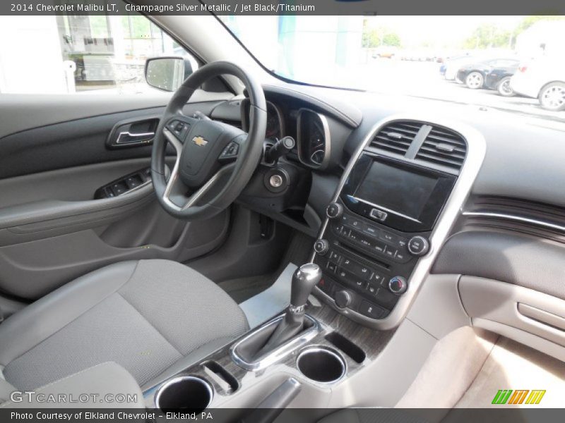 Champagne Silver Metallic / Jet Black/Titanium 2014 Chevrolet Malibu LT