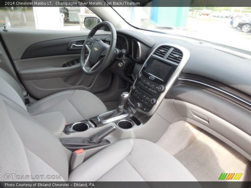 Champagne Silver Metallic / Jet Black/Titanium 2014 Chevrolet Malibu LT