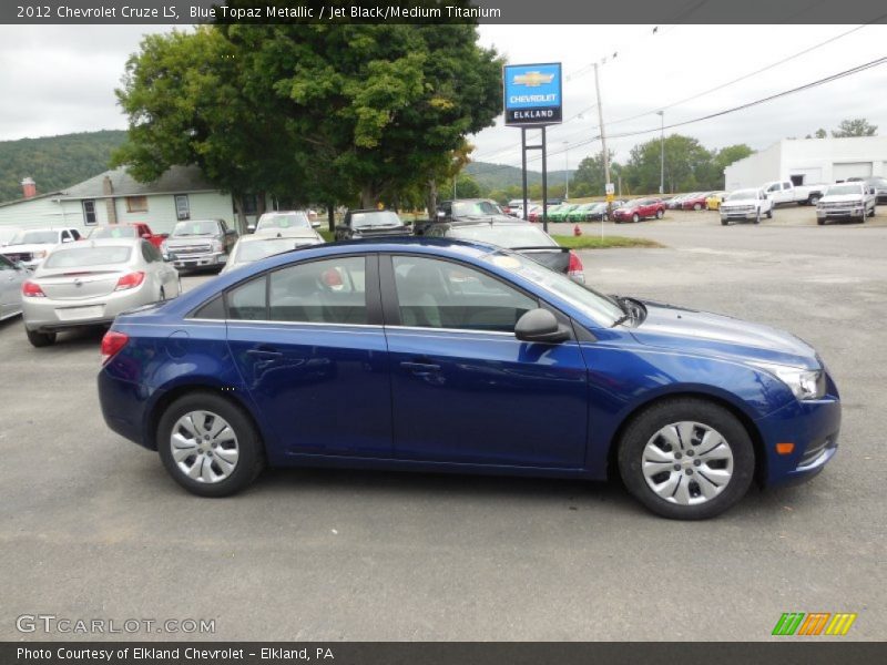 Blue Topaz Metallic / Jet Black/Medium Titanium 2012 Chevrolet Cruze LS