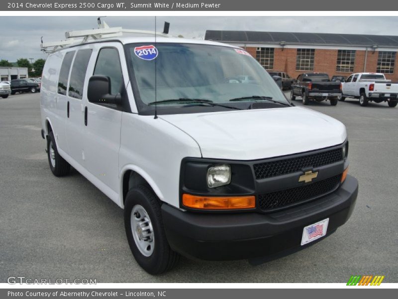 Summit White / Medium Pewter 2014 Chevrolet Express 2500 Cargo WT