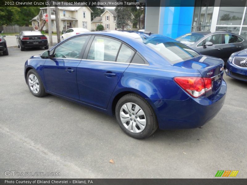 Blue Topaz Metallic / Jet Black/Medium Titanium 2012 Chevrolet Cruze LS