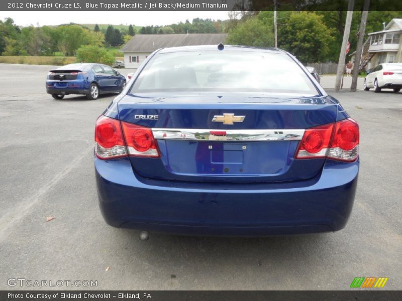 Blue Topaz Metallic / Jet Black/Medium Titanium 2012 Chevrolet Cruze LS