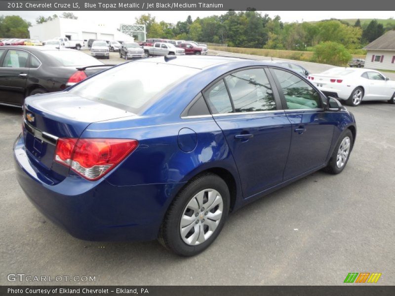 Blue Topaz Metallic / Jet Black/Medium Titanium 2012 Chevrolet Cruze LS