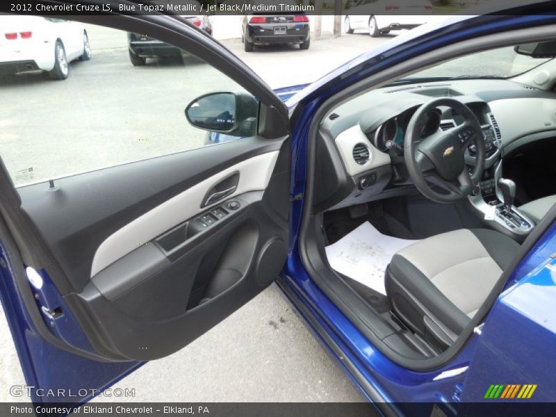 Blue Topaz Metallic / Jet Black/Medium Titanium 2012 Chevrolet Cruze LS