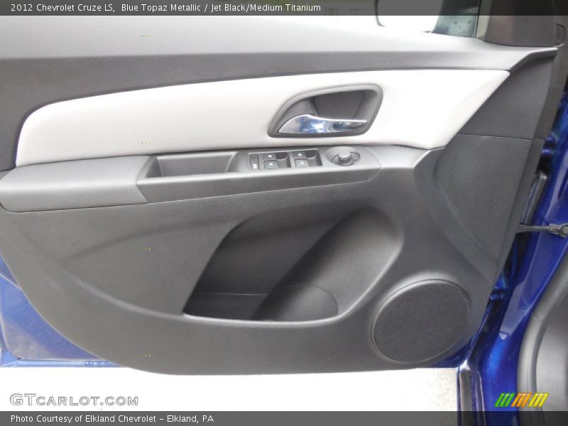 Blue Topaz Metallic / Jet Black/Medium Titanium 2012 Chevrolet Cruze LS