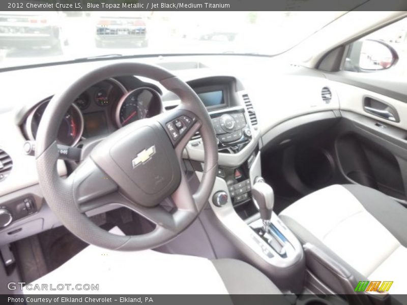 Blue Topaz Metallic / Jet Black/Medium Titanium 2012 Chevrolet Cruze LS