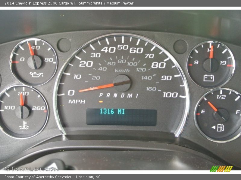 Summit White / Medium Pewter 2014 Chevrolet Express 2500 Cargo WT