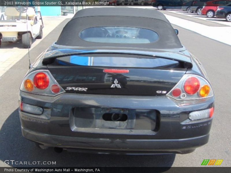 Kalapana Black / Midnight 2003 Mitsubishi Eclipse Spyder GS