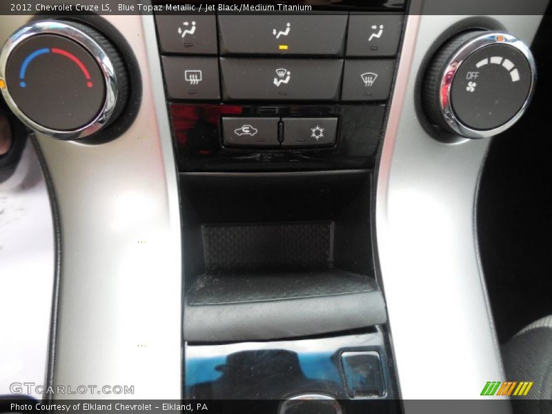 Blue Topaz Metallic / Jet Black/Medium Titanium 2012 Chevrolet Cruze LS