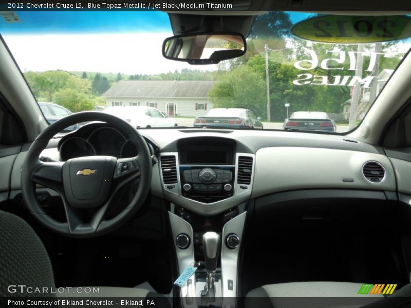 Blue Topaz Metallic / Jet Black/Medium Titanium 2012 Chevrolet Cruze LS