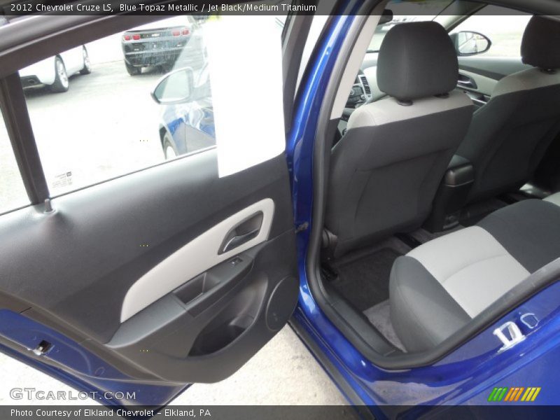 Blue Topaz Metallic / Jet Black/Medium Titanium 2012 Chevrolet Cruze LS
