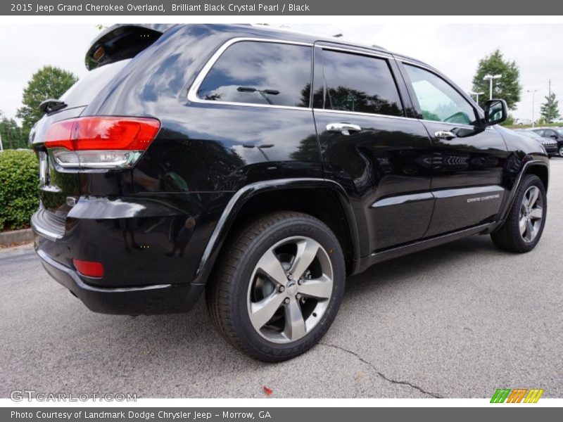 Brilliant Black Crystal Pearl / Black 2015 Jeep Grand Cherokee Overland