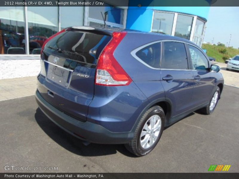 Twilight Blue Metallic / Gray 2012 Honda CR-V EX 4WD