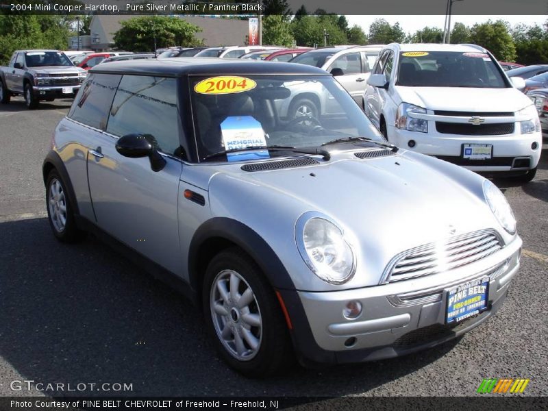 Pure Silver Metallic / Panther Black 2004 Mini Cooper Hardtop