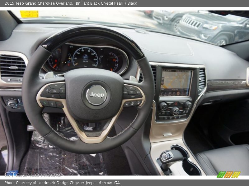 Brilliant Black Crystal Pearl / Black 2015 Jeep Grand Cherokee Overland