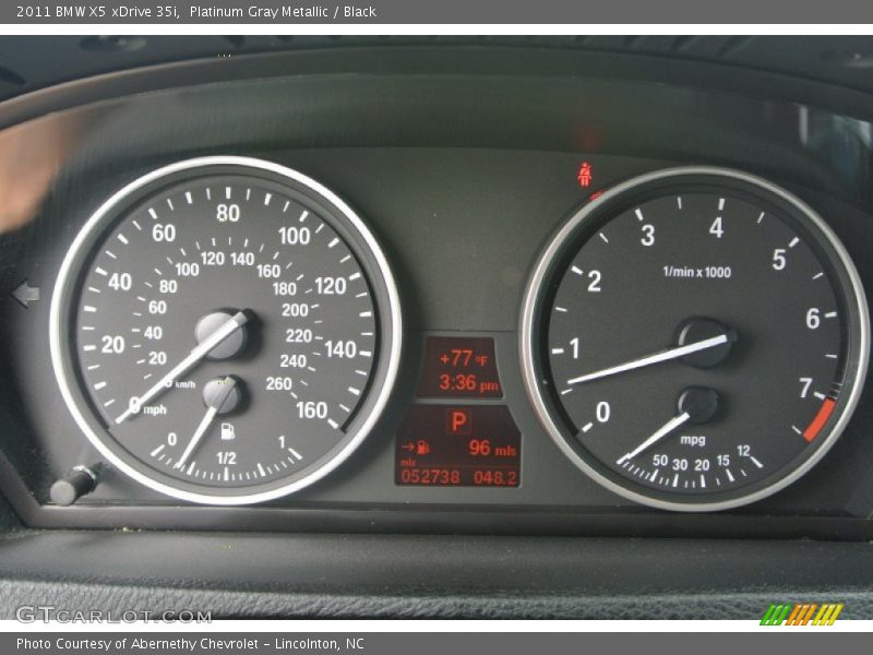 Platinum Gray Metallic / Black 2011 BMW X5 xDrive 35i
