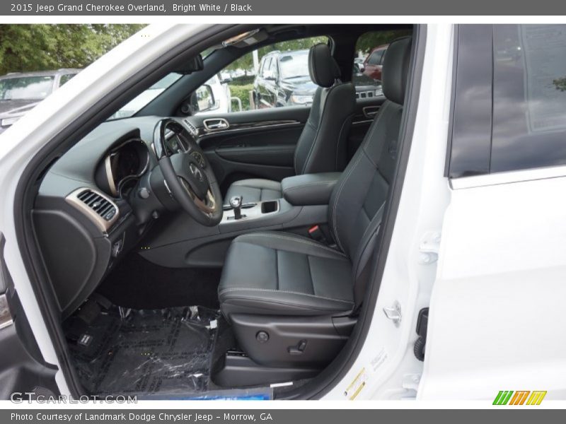 Bright White / Black 2015 Jeep Grand Cherokee Overland