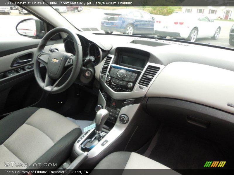 Blue Topaz Metallic / Jet Black/Medium Titanium 2012 Chevrolet Cruze LS