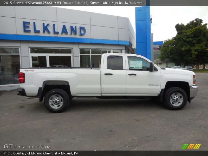 Summit White / Jet Black/Dark Ash 2015 Chevrolet Silverado 2500HD WT Double Cab 4x4