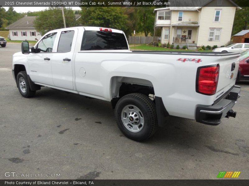 Summit White / Jet Black/Dark Ash 2015 Chevrolet Silverado 2500HD WT Double Cab 4x4