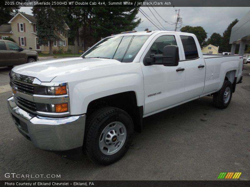 Summit White / Jet Black/Dark Ash 2015 Chevrolet Silverado 2500HD WT Double Cab 4x4