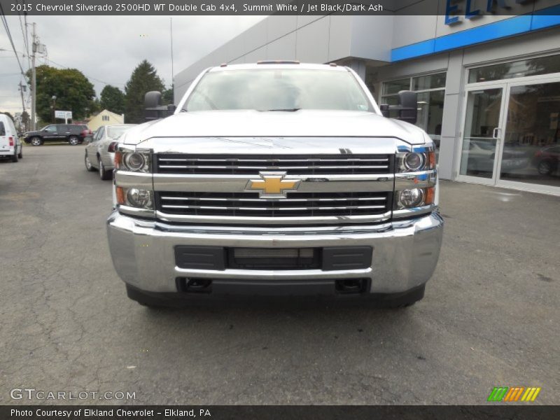 Summit White / Jet Black/Dark Ash 2015 Chevrolet Silverado 2500HD WT Double Cab 4x4