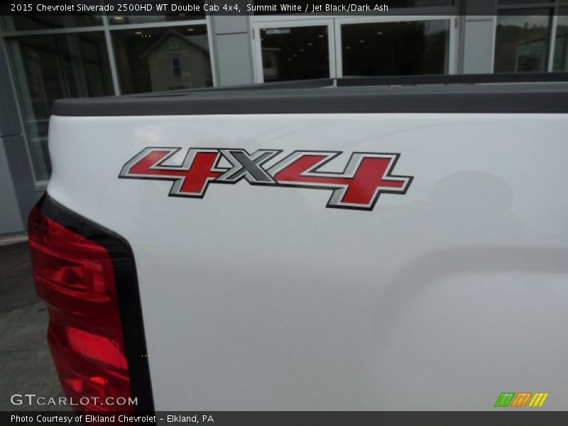 Summit White / Jet Black/Dark Ash 2015 Chevrolet Silverado 2500HD WT Double Cab 4x4