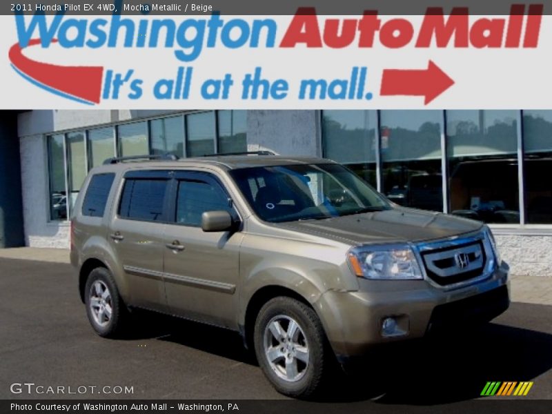 Mocha Metallic / Beige 2011 Honda Pilot EX 4WD