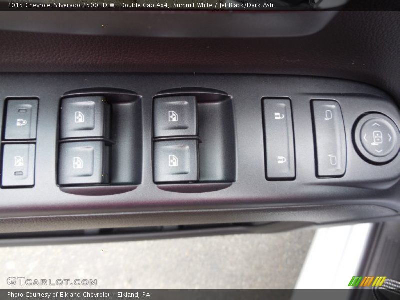 Summit White / Jet Black/Dark Ash 2015 Chevrolet Silverado 2500HD WT Double Cab 4x4
