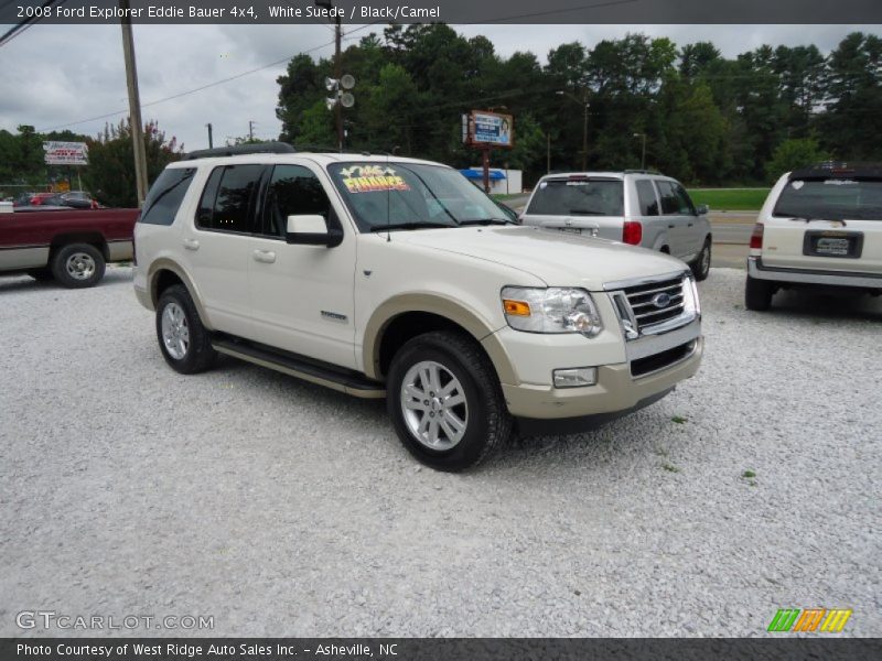White Suede / Black/Camel 2008 Ford Explorer Eddie Bauer 4x4