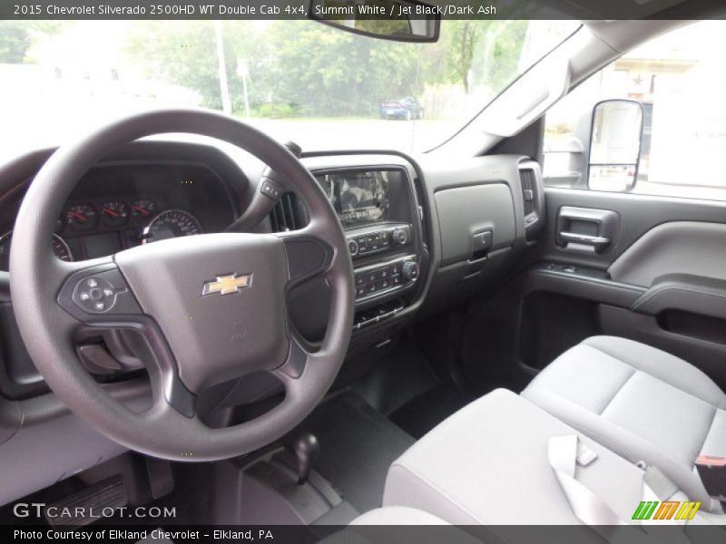 Summit White / Jet Black/Dark Ash 2015 Chevrolet Silverado 2500HD WT Double Cab 4x4