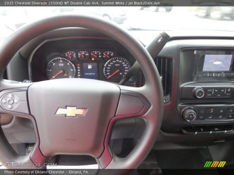 Summit White / Jet Black/Dark Ash 2015 Chevrolet Silverado 2500HD WT Double Cab 4x4