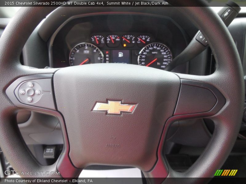 Summit White / Jet Black/Dark Ash 2015 Chevrolet Silverado 2500HD WT Double Cab 4x4