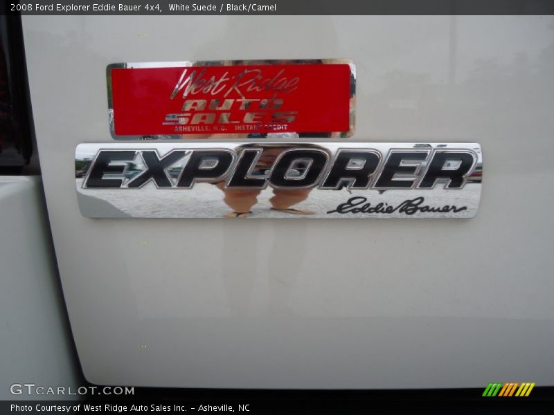 White Suede / Black/Camel 2008 Ford Explorer Eddie Bauer 4x4