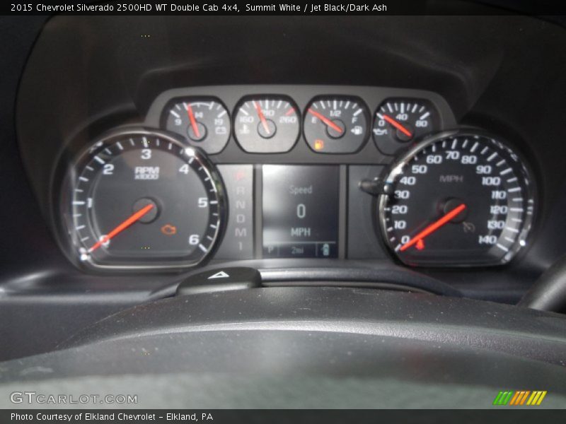 Summit White / Jet Black/Dark Ash 2015 Chevrolet Silverado 2500HD WT Double Cab 4x4
