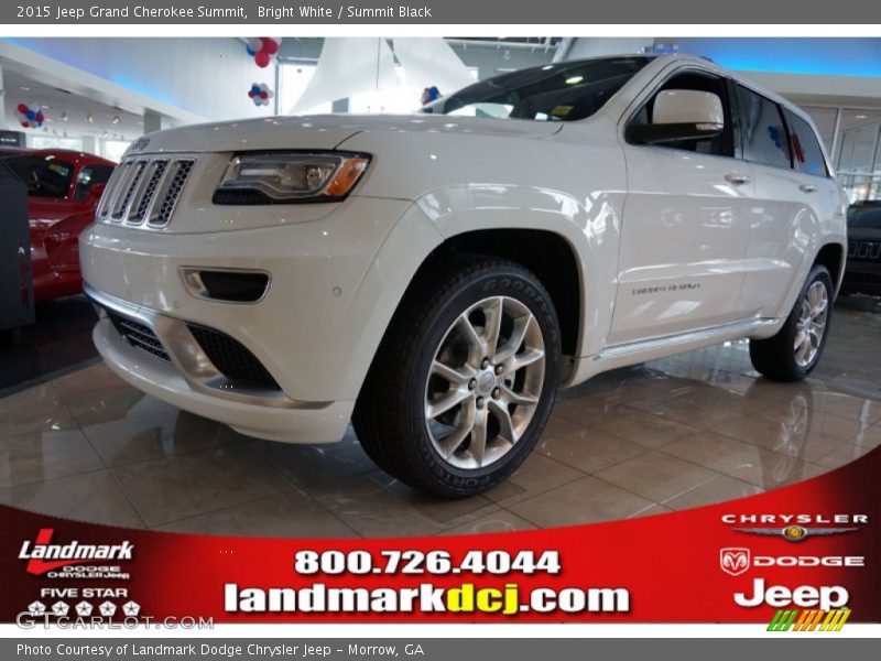 Bright White / Summit Black 2015 Jeep Grand Cherokee Summit