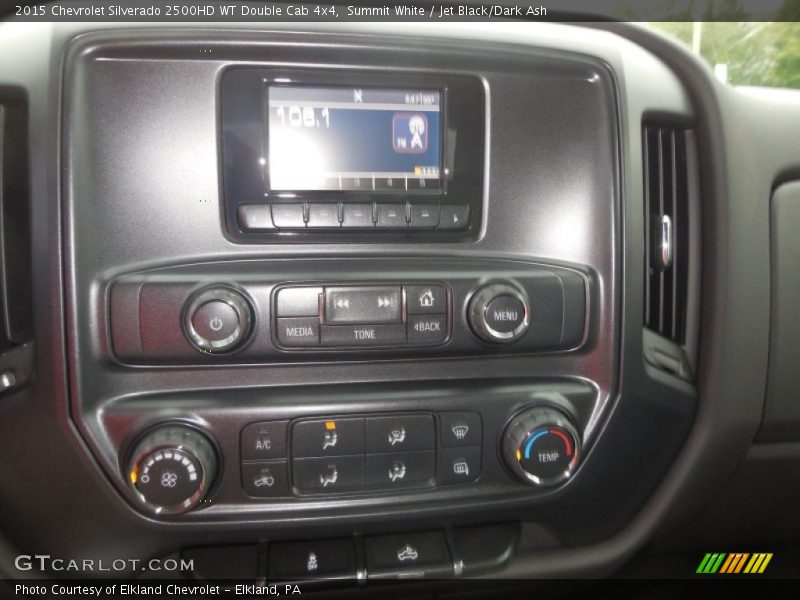 Summit White / Jet Black/Dark Ash 2015 Chevrolet Silverado 2500HD WT Double Cab 4x4